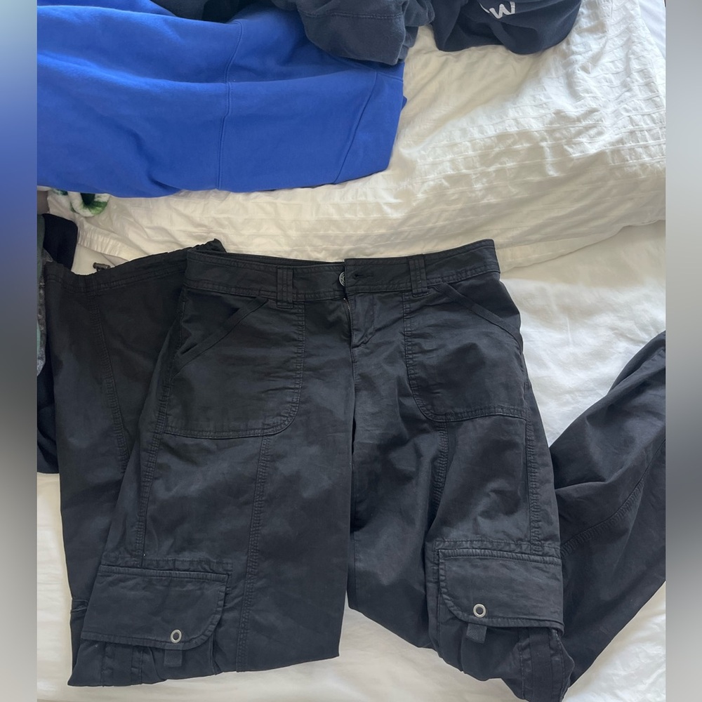 Garage black cargo pants